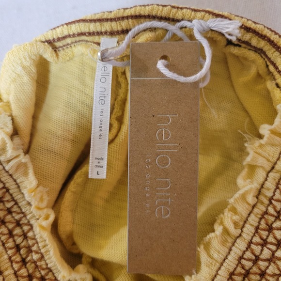 Hello Nite Sunflower Wide legged Loungers With Pockets Size Large - Picture 5 of 7